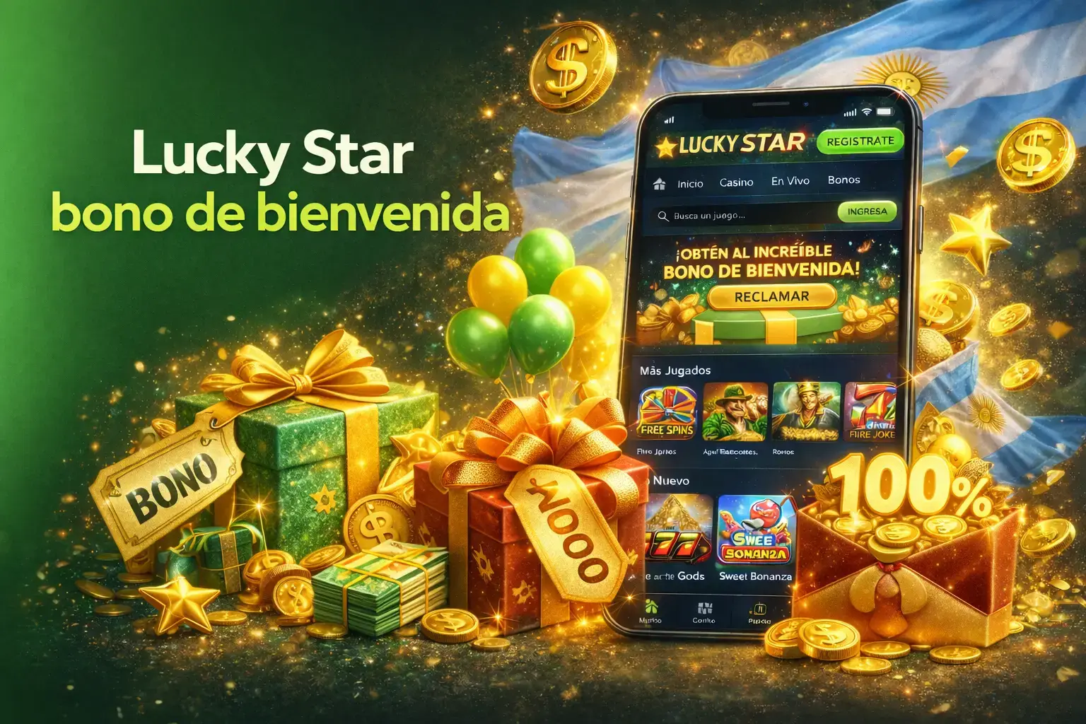 Tipos de bonos disponibles en Lucky Star